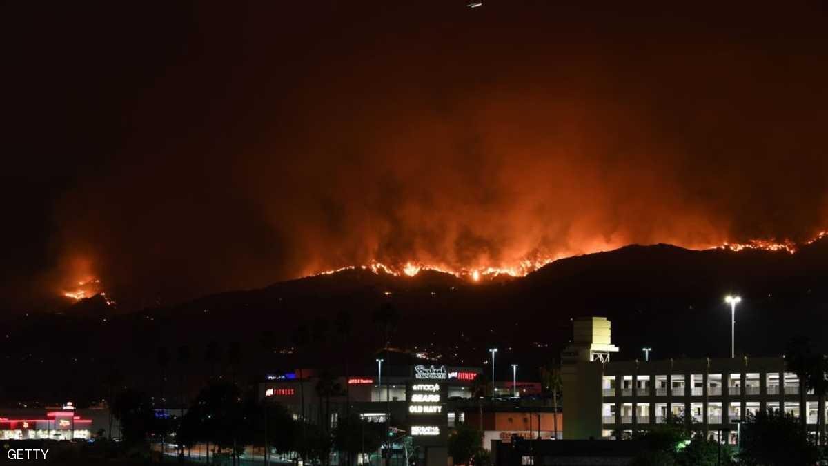 اندلاع حرائق في لوس انجلوس الامريكية