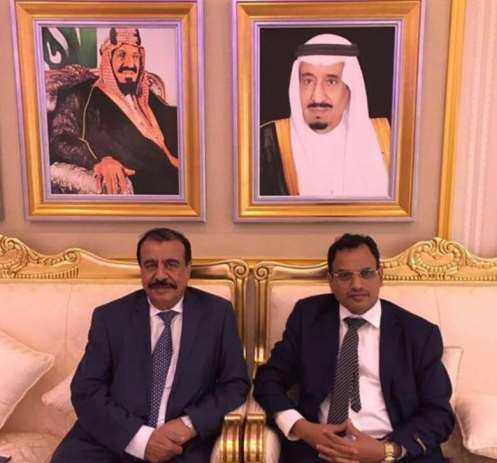 "صور" محافظين جنوبين يصلان السعودية بتوجيه من التحالف