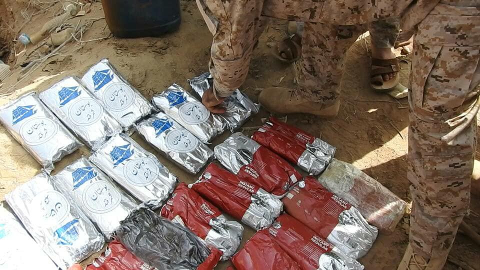 قوات الجيش الوطني تتلف كميات من المخدرات وجدتها بحوزة المليشيات