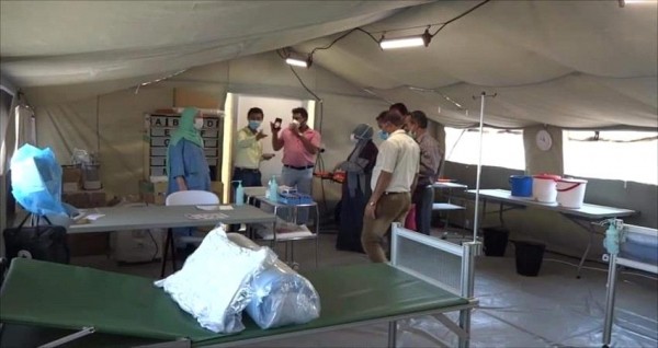 افتتاح مستشفى ميداني لمعالجة الحميات بعدن بدعم من الصليب الأحمر